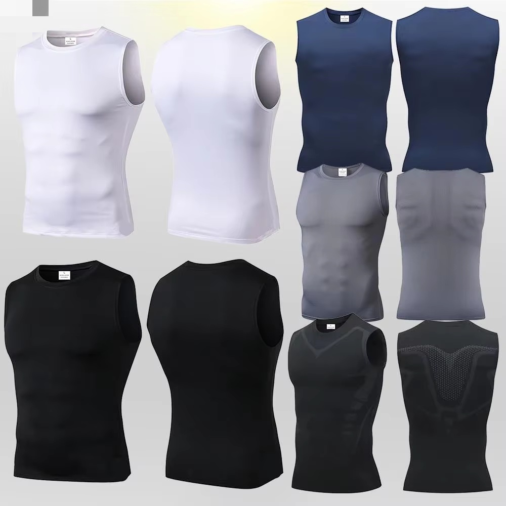 Aquatic Gym - เสื้อกล้ามออกกำลังกายผู้ชาย แห้งเร็ว พิมพ์ลาย สำหรับฟิตเนส เพาะกาย เวทเทรนนิ่ง