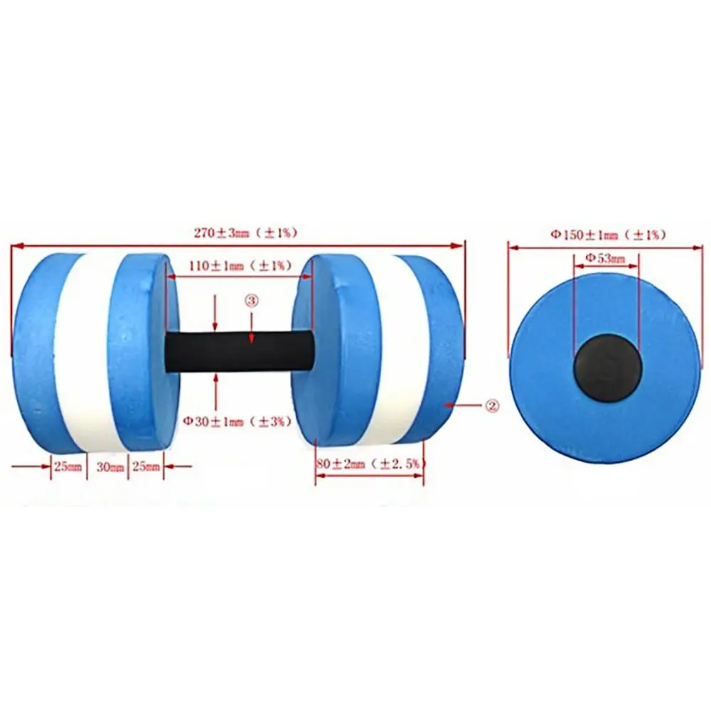 ดัมเบลลอยน้ำ EVA หลากสี, น้ำหน - Aquatic Sports Equipment บทวิจารณ์และราคา