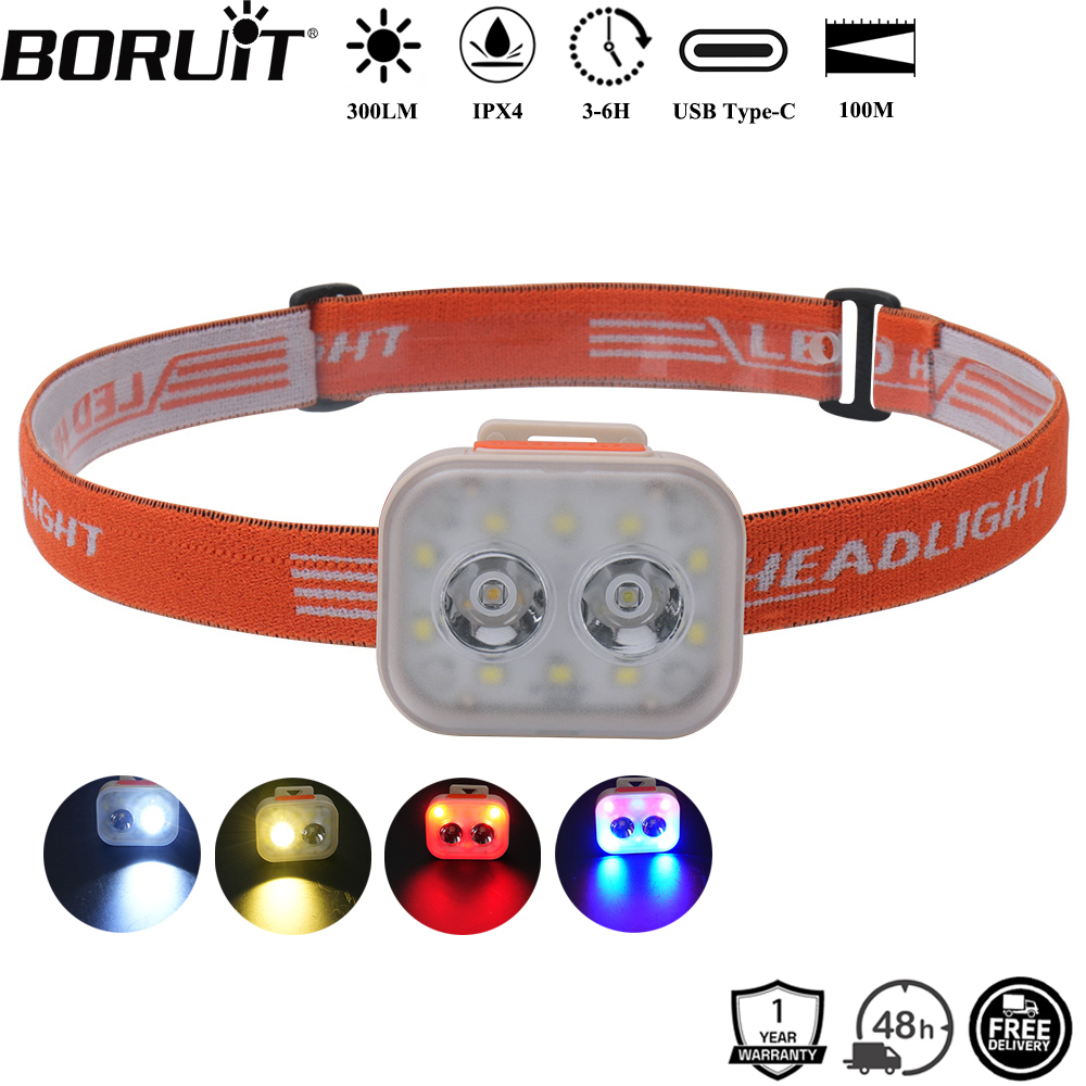 ไฟฉายคาดศีรษะ BORUiT 300LM แบบ - Aquatic Sports Hat บทวิจารณ์และราคา