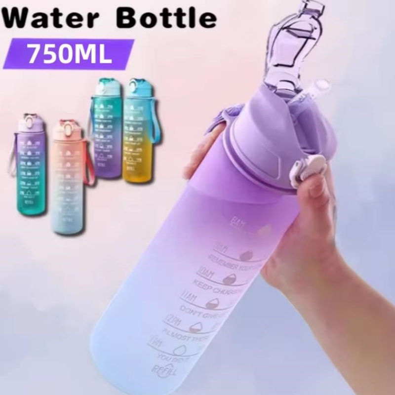 ขวดน้ำกีฬา 750 มล. พร้อมตัวบอก - Aquatic Gym บทวิจารณ์และราคา